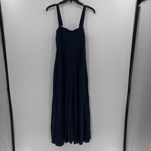 Haven Women's Sardinia Linen/Viscose Blend Maxi Dress - Riviera Blue - XS/S - Picture 2 of 9